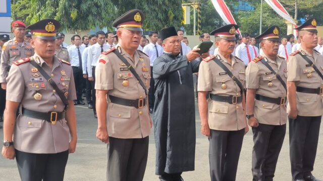 Polres Purbalingga Gelar Sertijab Kasat Samapta dan Empat Kapolsek